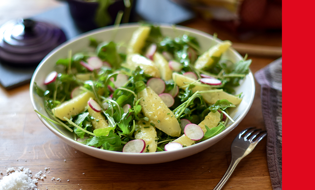 Salade de pommes de terre et roquette